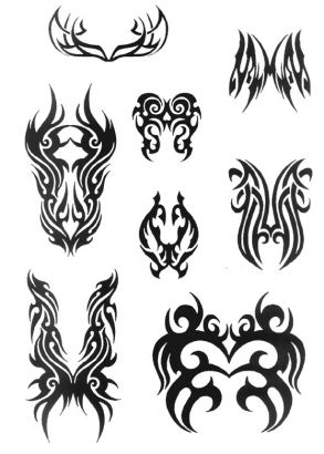 Tribal Mask Tats Art